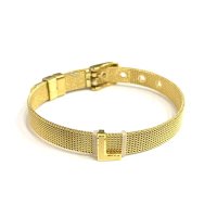 Gelang Gesper Liontin Inisial Huruf L Koleksi Josean Elegant Emas Asli