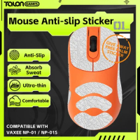 White TALONGAMES Mouse Grip Tape For VAXEE NP-01 / NP-01S Mouse,Palm Sweat Absorption, All Inclusive Wave Patter Anti-Slip Tape