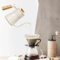 Pour over Coffee Kettle with Long Narrow Spout Hand Drip Coffee Pot for All Stovetops Pour over Coffee Brew Tea Boil Hot Water