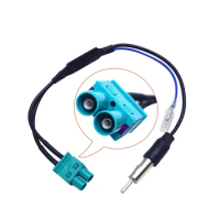 Auto Antenna Adapter Dual FAKRA RF Radio Antenna Adapter Cable with Amplifier for RNS510/RCD510/310/Golf Dropship