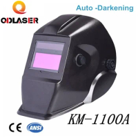 QDLASER High Quality Auto Darkening Welding Helmet Mask Welding KM-1100A for Laser Welding