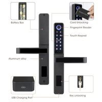 Locstar Amazon Intelligent Fingerprint Door Locks With TTlock Electric Sliding Glass Wifi Smart Lock