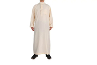 XIGMuslim pakaian lengan panjang untuk lelaki, panjang pakaian islam, arab Saudi, Pakistan, Kurta, Kaftan, ThobeR2023