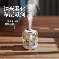 加濕器家用大容量空氣霧化器帶夜燈可加花瓣檸檬