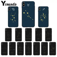 Yinuoda 12 constellations zodiac signs Customer High Quality Phone Case for Apple iPhone 8 7 6 6S Plus X XS MAX 5 5S SE XR Cover