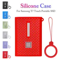 Silicone Protective Case Anti-Scratch Cover for Samsung T7 Touch Portable SSD Sleeve Shell Accessories