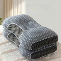 combo 2 chiếc Gối công thái học màu Ghi êm ái kích thước 45 x65 cm ,hỗ trợ tư thế ngủ ngon,chống đau