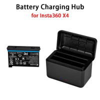 for Insta360 X4 Fast Charger Hub Action Camera Battery Charging for Insta360 ONE X4 Accessories