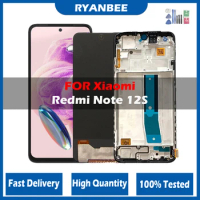 6.43'' Super AMOLED For Xiaomi Redmi Note 12S LCD With Frame 2303CRA44A Display Touch Screen Digitizer For Redmi Note 12S LCD