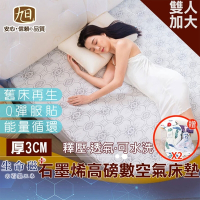 【日本旭川】生命磁高磅數支撐空氣床墊3CM-雙人加大