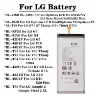 For LG V40 V50 ThinQ V10 V20 V30 G7 G7+ ThinQ G4 G5 K7 K8 K10 K20 Plus Tribute 2 5 Optimus LTE III 3 L7 II Dual F3 Phone Battery