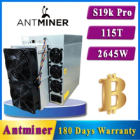 New Bitmain Antminer S19k Pro 115Th 2645w Asic Bitcoin BTC Miner Mining WITH PSU