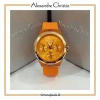 Jam Tangan Wanita ALEXANDRE CHRISTIE Original AC 2808 BF Garansi Resmi 1 Tahun ORANGE ROSEGOLD