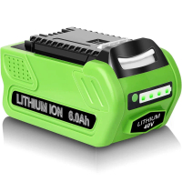 40V 6.0Ah 29472 Lithium Battery Replacement for GreenWorks 40V Battery 29472 29462 Battery GreenWork