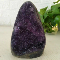 Natural Amethyst Flowers Stone Geode Quartz Crystal Cluster Home Decor Display Agate Amethyste Real Minerals Pierre Naturelle