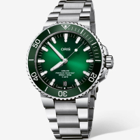 Oris 豪利時 Aquis Calibre 400 五日鍊機械潛水錶-43.5mm綠 0140077634157-0782409PEB