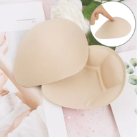 S-L Womens Sponge Bra Inserts Breast Enhancer Cushions Soft Thick Sponge Boobs Lifting Padded for Swimsuits Workouts Mastectomy