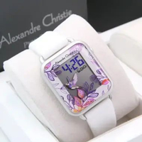 ALEXANDRE CHRISTIE AC 9378 WHITE DIGITAL WANITA. GARANSI RESMI 1TAHUN