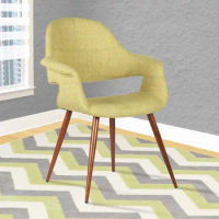Accent Chair, Modern Fabric Dining Chairs, Single Comfy Upholstered, Accent Chair