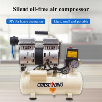 500W-8L Air Compressor Small Air Pump Air Compressor Air Compressor Odys Silent Oil Free Woodworking Paint Inflatable Pump