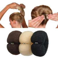 Magic Foam Sponge Hair Styling Donuts Bun Maker Bekas Alat Twist Perancis