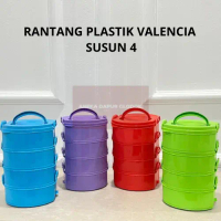 RANTANG VALENCIA / TEMPAT BEKAL RANTANG PLASTIK SUSUN 3 DAN 4