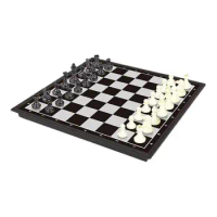 Magnetic Chess Board International Chess Folding Magnetic Chessboard Board Game Educational Chess Board Set for Travel kid Adult
