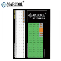 Marcool Scope stickers Riflescopes Sight Turret &amp; Side Adjustment Scale Count Label Stickers