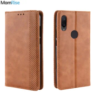 Luxury Retro Slim Magnetic Leather Flip Cover For Xiaomi Redmi Note 7 Pro Redmi 8 7A Case Book Wallet Card Stand Soft Cover Bags