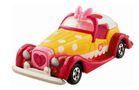 大賀屋 日貨 多美 米妮 古董車 DM10 週年 小汽車 汽車 兒童玩具 模型 迪士尼 Tomy L00011676