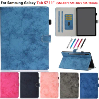 Luxury Case for Samsung Galaxy Tab S7 11 2020 Folio Cover for Funda Tablet Samsung Tab S7 Case SM-T870 T875 Caqa Auto Sleep/Wake