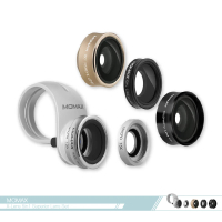 【Momax】X-Lens 5合1專業鏡頭組合 CAM6(15X微距+120°廣角+180°魚眼+2.5X長距+CPL偏光)