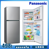 【Panasonic 國際牌】498L一級能效智慧節能雙門變頻冰箱(NR-B493TV-S)