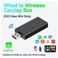 Wireless Apple CarPlay Dongle Receiver Adapter For Car Apple Player with USB Plug and Play CarPlay Adapter