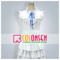 COSPLAYONSEN Anohana: The Flower We Saw That Day Honma Meiko Cosplay Costume White Dress All Size