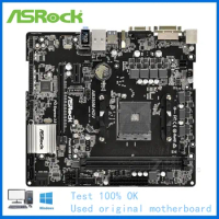 For ASRock AB350M-HDV Computer USB3.0 M.2 Nvme SSD Motherboard AM4 DDR4 B350 Desktop Mainboard Used