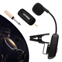 Wireless Saxophone Microphone Clip On Instrument Wireless Microphone System Instrument Microphone Microphone Wireless for Tuba