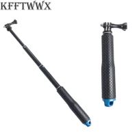 KFFTWWX Monopod for Gopro Hero 12 11 10 9 Black 8 7 6 5 4 3 2 Aluminum Extendable Pole Selfie Stick Tripod Mount SJ4000 EKEN H9R