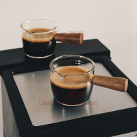 濃縮咖啡杯咖啡量杯玻璃帶刻度咖啡萃取杯接液杯專用杯【不二雜貨】