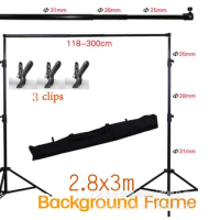 2.8MX 3M(9ft*10ft) Photo Background Support System Stands Adjustable Backdrop Photograpy Backdrops for Photo Studio
