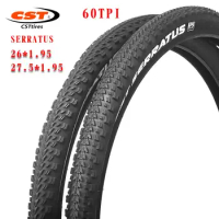 CST Serratus Mountain Bike 26 27.5inch Steel Wire EPS Stab Resistant 26*1.95 27.5 *1.95 60TPI MTB Bicycle Tire C1955