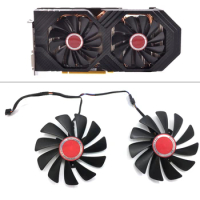 95mm 4pin FDC10U12S9-C CF1010U12S FANS For XFX RX580 GPU Cooler Fan For HIS RX 590 580 570 Graphics Card Cooling