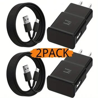 2 PACKS Type USB-C Fast Wall Charger Adaptive For Galaxy S22 S21 S20 S10