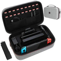 Carrying Storage Case Compatible with Nintendo Switch/Switch OLED Model, Switch Case with Protective Travel Carrying Bag