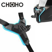Helmet Strap Vented Adjustable Chin Riding Belt Head Holder Adapter For Gopro Hero 9 8 10 Xiaomi Yi 4K SJCAM Osmo Accessories