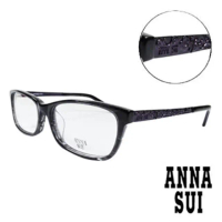 【ANNA SUI 安娜蘇】立體薔薇浮雕造型眼鏡-黑(AS624-905)