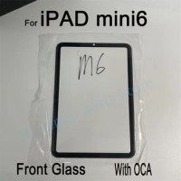 New Front glass + OCA For Apple iPad mini 6 2021 8.3 inches Outer Lcd Screen panel Mini 6th Gen A2568 External eplacement repair