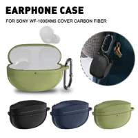Carbon Fiber Case For Sony WF-1000XM5 Wireless Bluetooth Accessories Cases Earbuds Case Cover Dropshipping L9W4