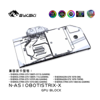 Bykski N-AS1080TISTRIX-X,Full Cover Graphics Card WaterCooling Block for Asus ROG STRIX GTX1080Ti/1080/1070/1060,Dragon GTX1070