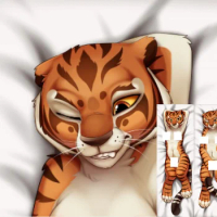 Dakimakura Anime master tigress (dreamworks) Furry Double Sided Print Life-size Body Pillow Cover